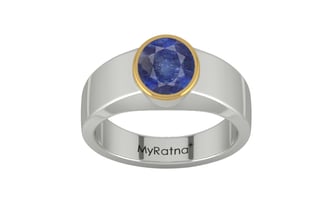 Goldcap Thailand Blue Sapphire Ring Fine Quality (R10)