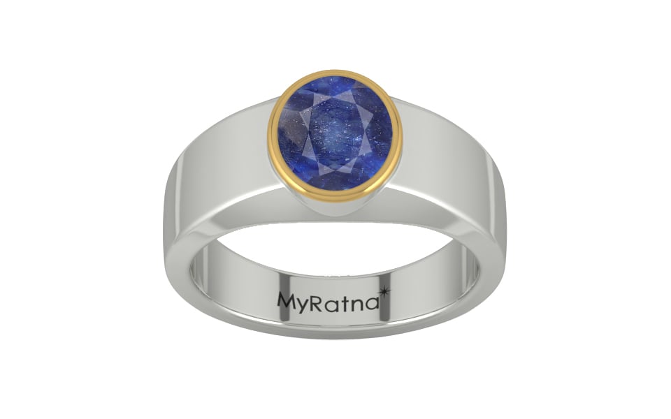 Goldcap Thailand Blue Sapphire Ring Fine Quality (R10)