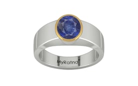 Goldcap Thailand Blue Sapphire Ring Fine Quality (R10)