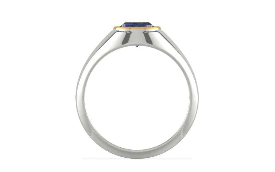 Goldcap Thailand Blue Sapphire Ring Fine Quality (R12)