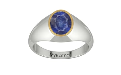 Goldcap Thailand Blue Sapphire Ring Fine Quality (R12)