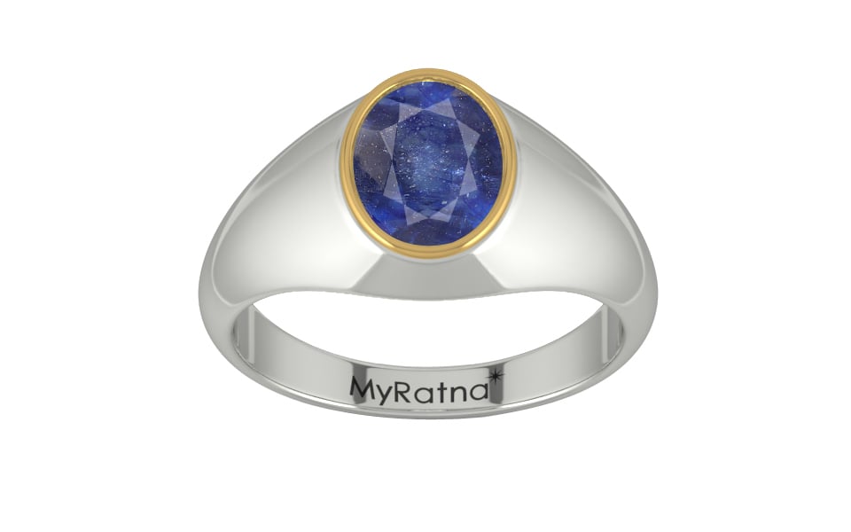 Goldcap Thailand Blue Sapphire Ring Fine Quality (R12)