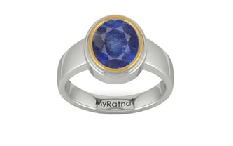 Goldcap Thailand Blue Sapphire Ring Fine Quality (R3)