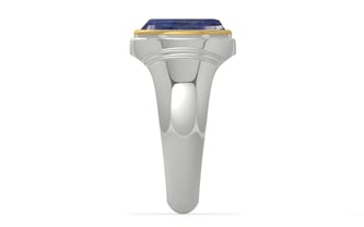 Goldcap Thailand Blue Sapphire Ring Fine Quality (R7)