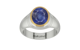 Goldcap Thailand Blue Sapphire Ring Fine Quality (R7)
