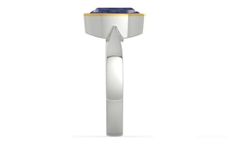 Goldcap Thailand Blue Sapphire Ring Fine Quality (R9)