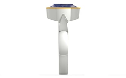 Goldcap Thailand Blue Sapphire Ring Fine Quality (R9)