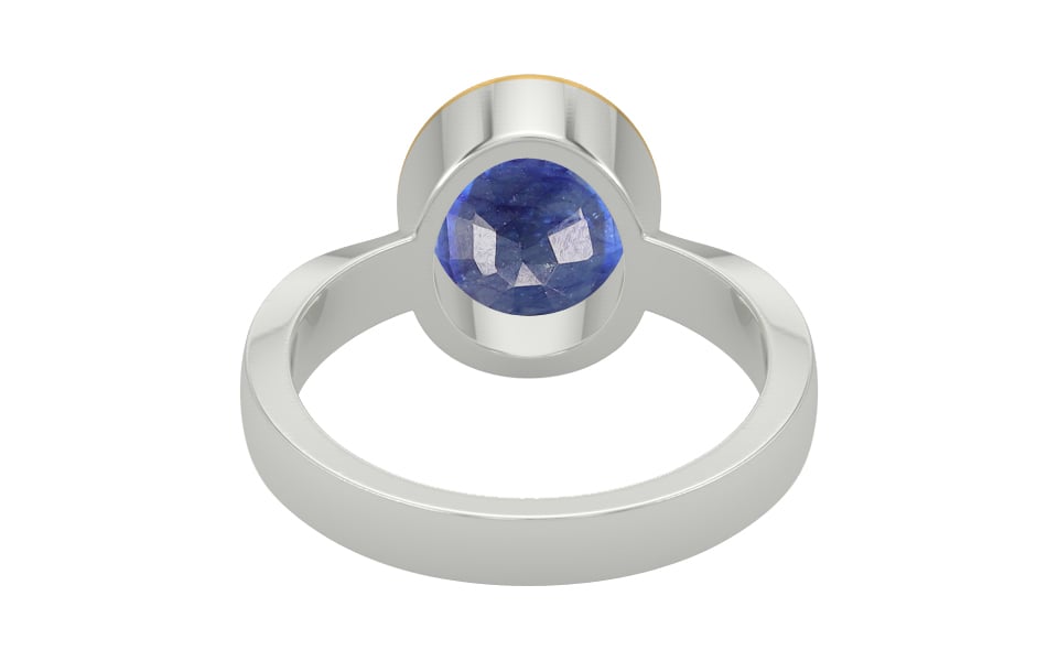 Goldcap Thailand Blue Sapphire Ring Fine Quality (R9)