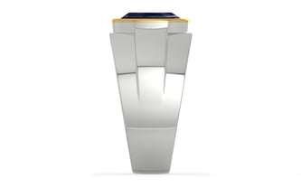 Goldcap Thailand Blue Sapphire Ring Limited Quality (R1)