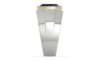 Goldcap Thailand Blue Sapphire Ring Limited Quality (R1)