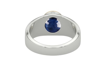 Goldcap Thailand Blue Sapphire Ring Limited Quality (R10)