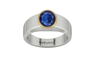 Goldcap Thailand Blue Sapphire Ring Limited Quality (R10)