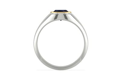 Goldcap Thailand Blue Sapphire Ring Limited Quality (R12)