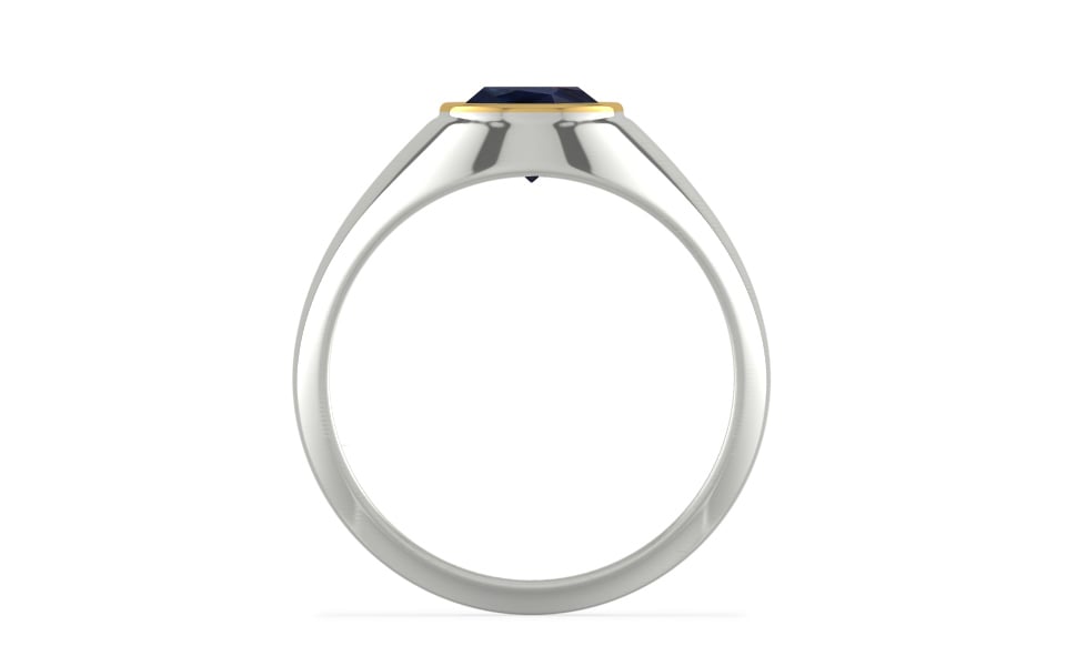 Goldcap Thailand Blue Sapphire Ring Limited Quality (R12)