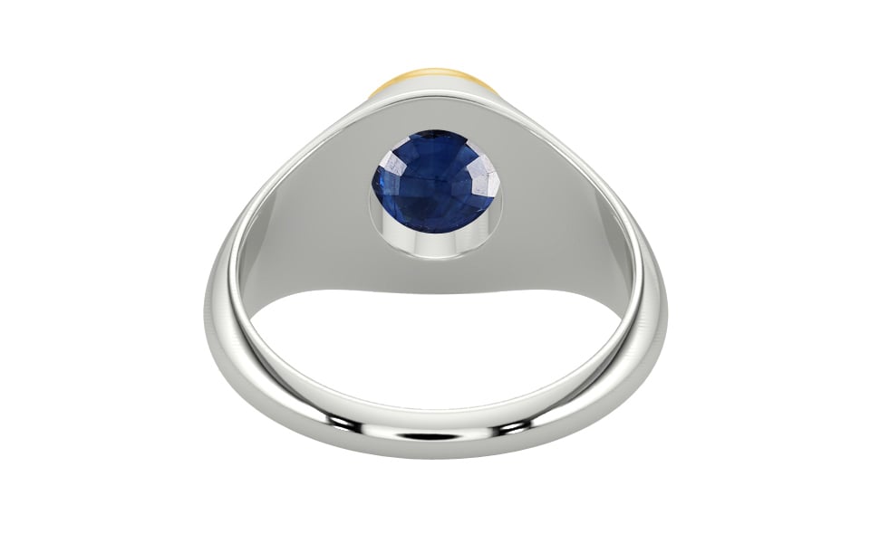 Goldcap Thailand Blue Sapphire Ring Limited Quality (R12)