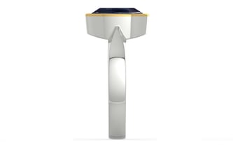 Goldcap Thailand Blue Sapphire Ring Limited Quality (R9)