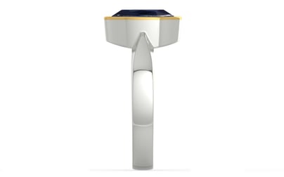 Goldcap Thailand Blue Sapphire Ring Limited Quality (R9)