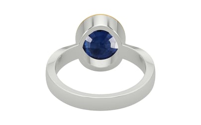 Goldcap Thailand Blue Sapphire Ring Limited Quality (R9)