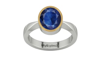 Goldcap Thailand Blue Sapphire Ring Limited Quality (R9)