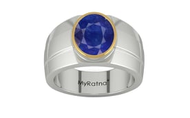 Goldcap Thailand Blue Sapphire Ring Prime Quality (R1)
