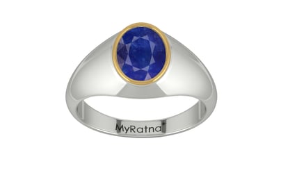 Goldcap Thailand Blue Sapphire Ring Prime Quality (R12)