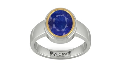 Goldcap Thailand Blue Sapphire Ring Prime Quality (R3)