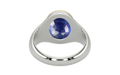 Goldcap Thailand Blue Sapphire Ring Prime Quality (R7)