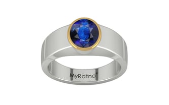 Goldcap Thailand Blue Sapphire Ring Rare Quality (R10)