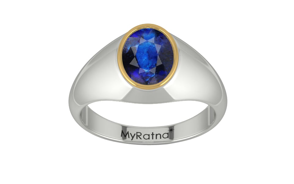 Goldcap Thailand Blue Sapphire Ring Rare Quality (R12)