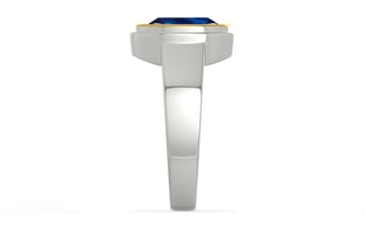 Goldcap Thailand Blue Sapphire Ring Rare Quality (R3)