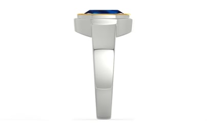 Goldcap Thailand Blue Sapphire Ring Rare Quality (R3)