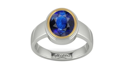 Goldcap Thailand Blue Sapphire Ring Rare Quality (R3)