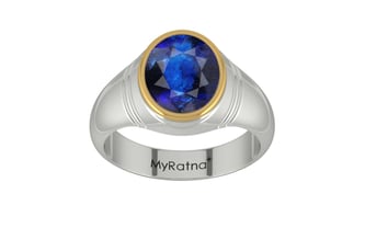 Goldcap Thailand Blue Sapphire Ring Rare Quality (R7)