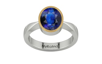Goldcap Thailand Blue Sapphire Ring Rare Quality (R9)