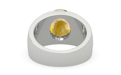 Goldcap Thailand Yellow Sapphire Ring Fine Quality (R1)
