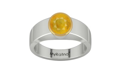GoldCap Thailand Yellow Sapphire Ring Fine Quality (R10)