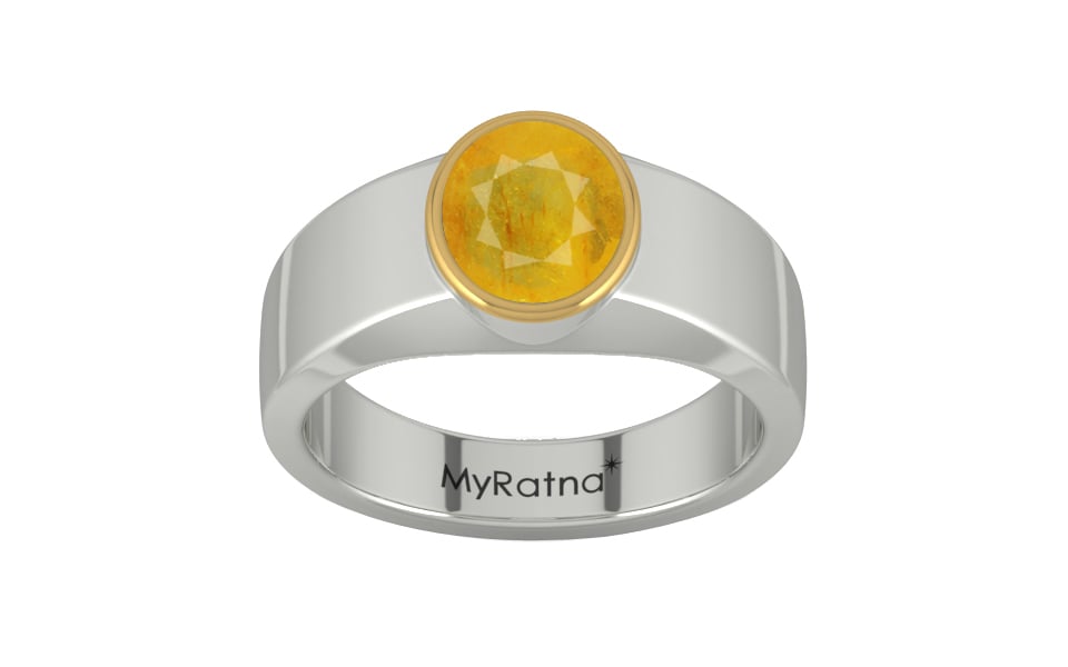 GoldCap Thailand Yellow Sapphire Ring Fine Quality (R10)