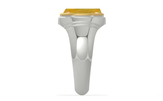 Goldcap Thailand Yellow Sapphire Ring Fine Quality (R7)