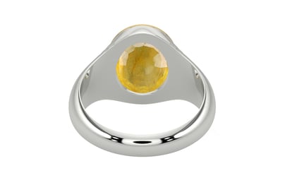 Goldcap Thailand Yellow Sapphire Ring Fine Quality (R7)