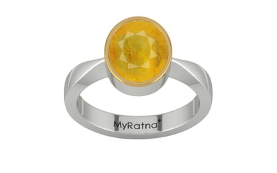 GoldCap Thailand Yellow Sapphire Ring Fine Quality (R9)
