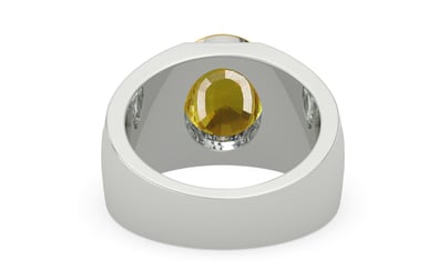 Goldcap Thailand Yellow Sapphire Ring Limited Quality (R1)