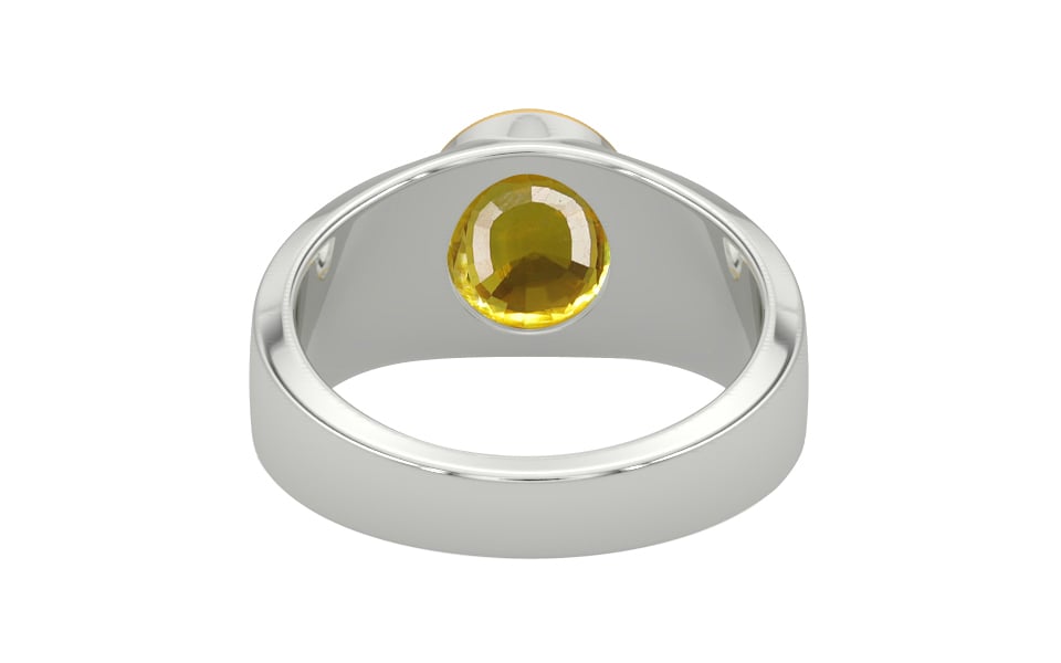 GoldCap Thailand Yellow Sapphire Ring Limited Quality (R10)