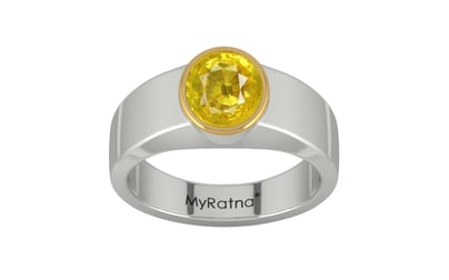 GoldCap Thailand Yellow Sapphire Ring Limited Quality (R10)