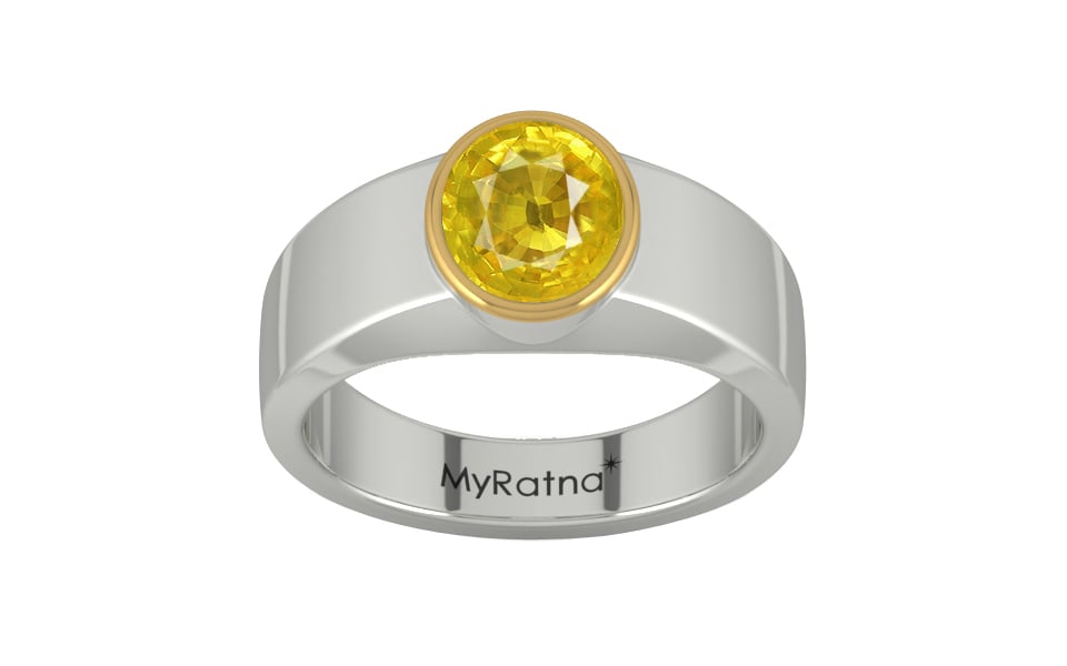 GoldCap Thailand Yellow Sapphire Ring Limited Quality (R10)