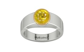 GoldCap Thailand Yellow Sapphire Ring Limited Quality (R10)