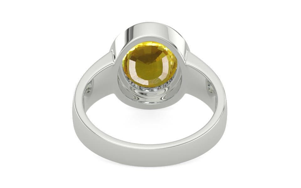 Goldcap Thailand Yellow Sapphire Ring Limited Quality (R3)