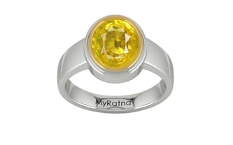 Goldcap Thailand Yellow Sapphire Ring Limited Quality (R3)