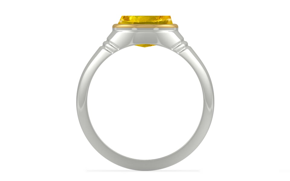 Goldcap Thailand Yellow Sapphire Ring Limited Quality (R7)