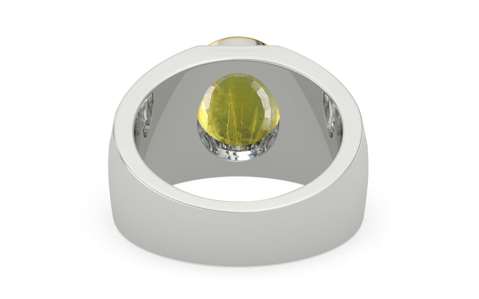 Goldcap Thailand Yellow Sapphire Ring Prime Quality (R1)