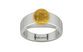 GoldCap Thailand Yellow Sapphire Ring Prime Quality (R10)
